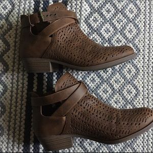 Dark Brown Report Booties from Nordstrom Rack!